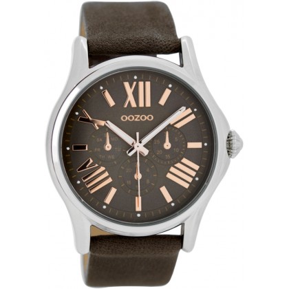 OOZOO Timepieces 43mm Brown Grey C7527